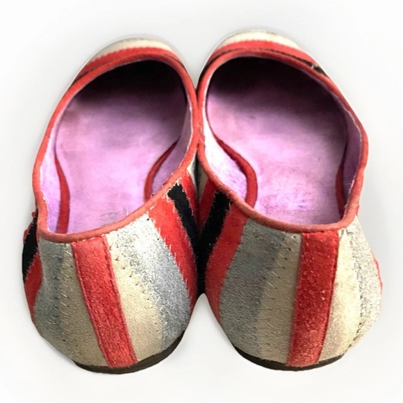 Soho Lab Multicolour Suede Ballet Flats Women’s Size 7.5 Boho Chic Style - Picture 3 of 10